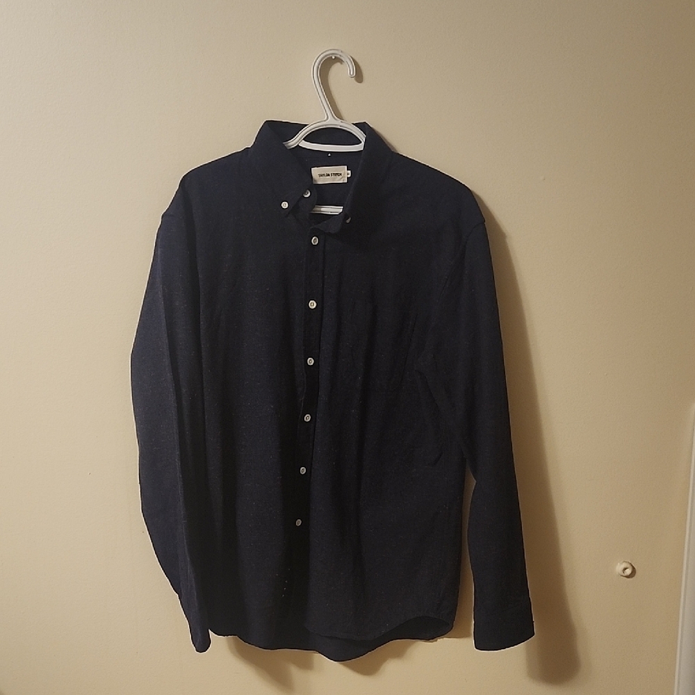 Men's Black and Red Taylor Stitch Donegal Shirt